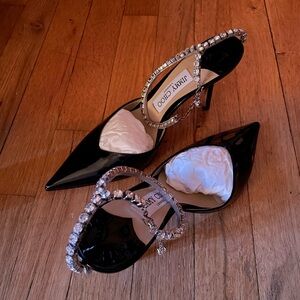 BRAND NEW Black Patent Jimmy Choo Saeda Heels